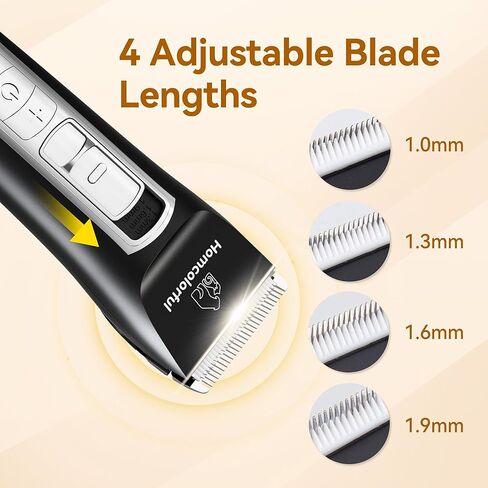 Homcolorful Dog Grooming Clippers,5 Adjustable Speeds,Dog Hair Trimmer Cordless,LED Display,Dog Grooming Kit,Dog Clippers for Thick Coats,Suitable for Dog,Cat and Other Pet in Kuwait