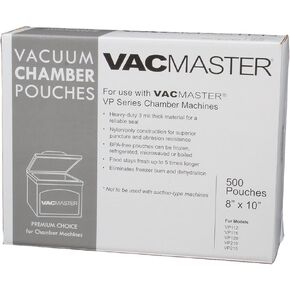 VacMaster 40722 2 Pack - 3-Mil Vacuum Chamber Pouches, 8-Inch by 10-Inch, 500 per Box - 1000 Total in Saudi Arabia
