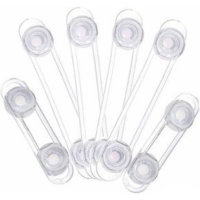 6 عبوات من أقفال سلامة الأطفال، قفل باب خزانة شفاف لسلامة الأطفال، متعدد الوظائف، مزالج سلامة الطفل، أداة حزام خزانة سلامة الطفل لقفل باب الثلاجة ودرج الخزانة in Kuwait