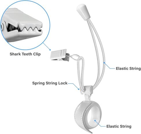 LimoStudio [8 عبوات] مشبك حامل سلسلة مرن بخلفية، طول قابل للتعديل، قماش ورقي خلفي، إزالة التجاعيد، شد، AGG3364 in Kuwait