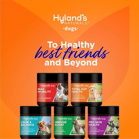 Hyland's Naturals - Dogs - Calm & Balance, 90 Soft Chews, Supports Balanced Behavior, Normal Emotional Balance, Relaxation & Restful Sleep, L-Theanine, GABA & Chamomile, Chicken Liver Flavor in Kuwait