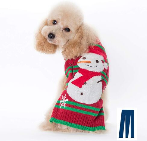 Mikayoo Dog Christmas Sweater, Pet Xmas Sweater, Cat Holiday Sweater, Legless Design Keep Warm and Move Freely, Holiday Festive Sweater for Small Dogs or Cats (Black Deer XS) in Kuwait