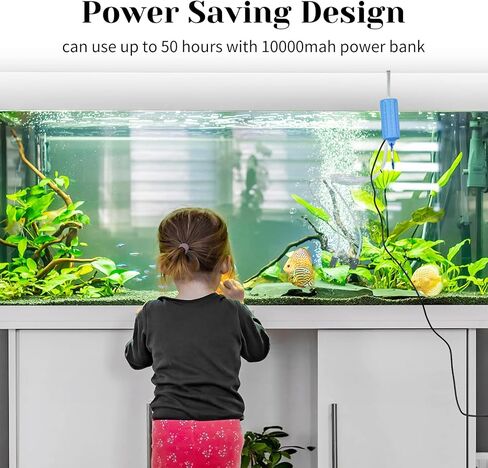 Fashionwu المحمولة خزان الأسماك الأكسجين مضخة الهواء كتم توفير الطاقة لوازم الملحقات in Kuwait