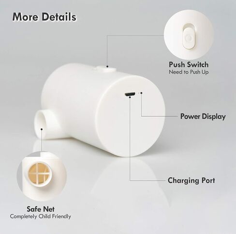 مضخة هواء محمولة FLEXTAILGEAR MAX 2020 مع بطارية 3600 مللي أمبير قابلة لإعادة الشحن عبر USB - نفخ سريع وتفريغ للمراتب الهوائية/ألعاب حمام السباحة في السرير، والعوامات، وحلقة السباحة، وأكياس تخزين المكنسة الكهربائية in Kuwait