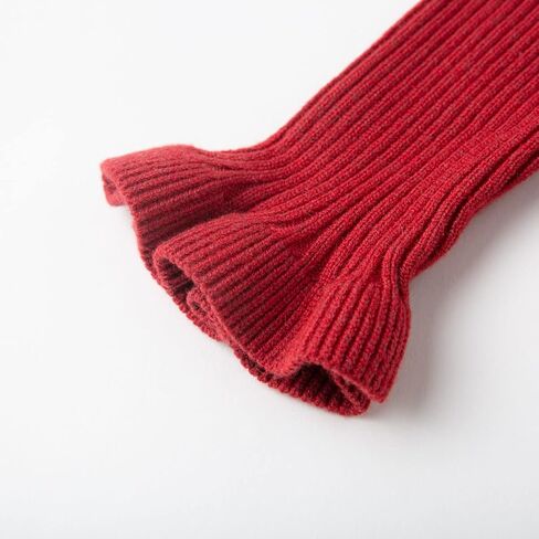 Curipeer Infant Toddler Girls Sweater Dresses Long Sleeve Ribbed Knit Pullover Ruffle Cozy Dress in Kuwait