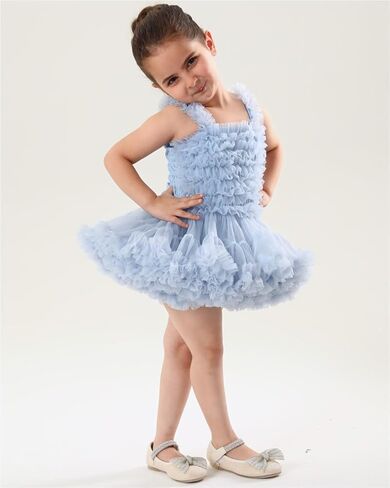 2 أرنب فتاة طفل رضيع سوبر لينة رقيق طبقات راقصة الباليه كشكش تول سموكيد باستيل أومبير توتو فستان in Kuwait