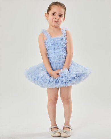 2 أرنب فتاة طفل رضيع سوبر لينة رقيق طبقات راقصة الباليه كشكش تول سموكيد باستيل أومبير توتو فستان in Kuwait