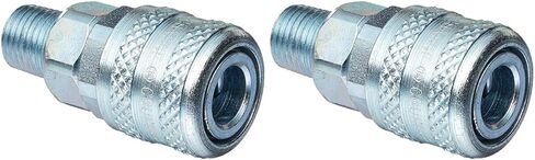 Milton S-776 1/4" MNPT A Style Coupler, Silver in Kuwait