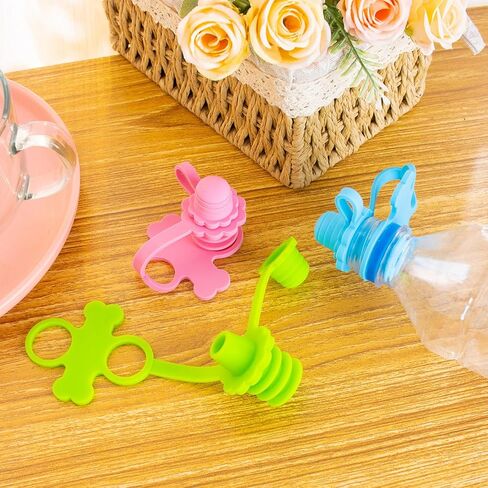 زجاجات سيليكون مانعة للانسكاب بفوهة علوية للاطفال والكبار من انتيكانا، تحمي فم الاطفال، خالية من البيسفينول ايه (مزيج - 5 عبوات) in Kuwait