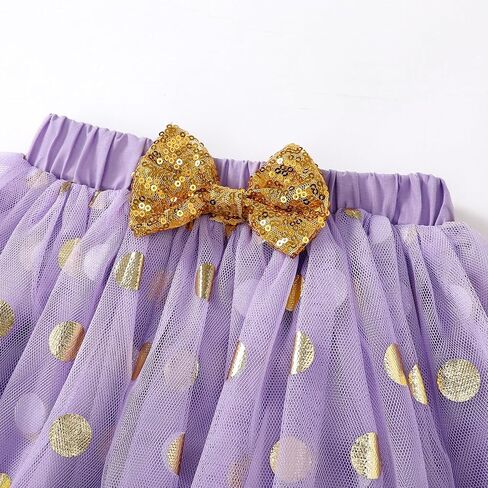 LYSMuch Toddler Baby Girl's Birthday Vest Skirt set | Short Sleeveless Shirt Mesh Tutu Skirt Set,Cake Party Set in Saudi Arabia