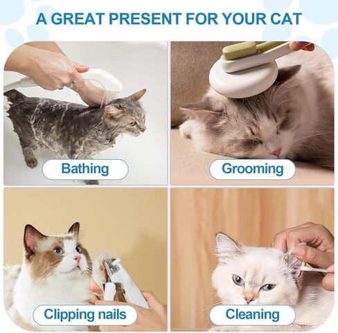 كمامة وينتشوك للقطط لتقليم الأظافر مع شبكة ناعمة مغطاة، تمنع المضغ (XS، أسود) in Kuwait