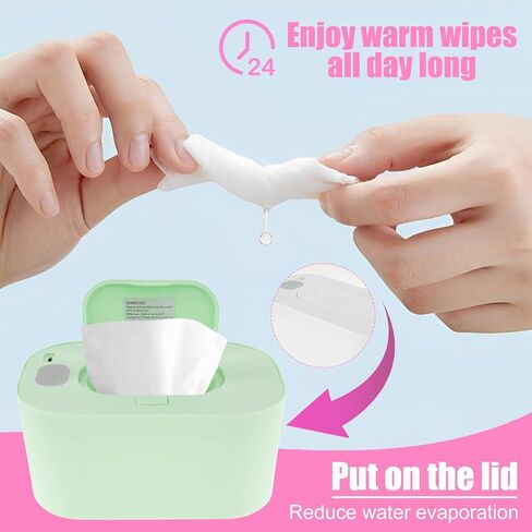 جهاز تدفئة المناديل لحديثي الولادة، جهاز ترموستات لتدفئة المناديل المبللة وموزع مناديل مبللة للأطفال، جهاز تدفئة مناديل مبللة للأطفال، جهاز تدفئة مناديل مبللة للأطفال، 7.9 × 4.7 × 3.9 بوصة (أبيض) in Kuwait