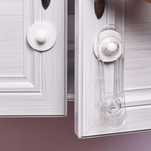 6 عبوات من أقفال سلامة الأطفال، قفل باب خزانة شفاف لسلامة الأطفال، متعدد الوظائف، مزالج سلامة الطفل، أداة حزام خزانة سلامة الطفل لقفل باب الثلاجة ودرج الخزانة in Kuwait