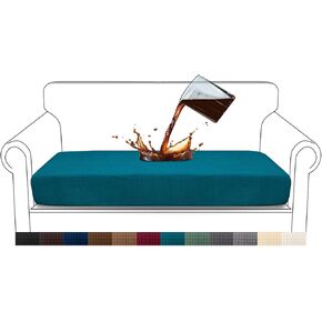 Granbest Premium Water-Repellent Couch Seat Cushion Cover, High Stretch Jacquard Fabric Sofa Seat Slipcover Protectors (Chocolate, Sofa Cushion)
