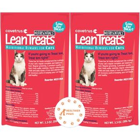 مكافآت غذائية للقطط من هيلث باوز لين تريتس، ​​عبوة مكونة من قطعتين، ملصق بوزن 3.5 أونصة ولعبة قطيفة على شكل كرة قطيفة ملونة in Kuwait