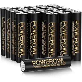 POWEROWL High-Capacity Alkaline AA AAA Batteries Combo, Long Lasting, 10-Year Shelf Life - Pack of 16 in Kuwait