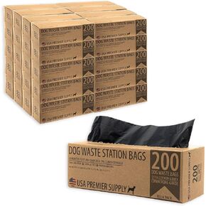 Dog Poop Bags Bulk - Dog Waste Station Bags Refills (40 Boxed Rolls, 8000 Bags) - Best Value, Doggie Poop Bags - Leak-Proof, Strong, Durable & Thick - Approved to Fit Any Commercial Dispenser in Saudi Arabia