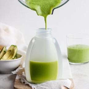 Reusable Silicone Food Pouch for Baby and Toddlers, Squeezable Pouch, Squeeze Pouch, Easy Clean Silicone Pouch for Pre-K and School, Homemade Baby Food Storage, 4oz (Blue-Orange-2 Pack) in Kuwait