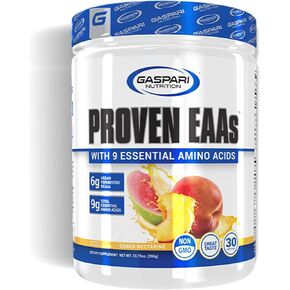 Gaspari Nutrition: أحماض أمينية أساسية مثبتة، أحماض أمينية أساسية نباتية مخمرة، تعزز التعافي وتجديد الشوارد الكهربائية، غير معدلة وراثيًا (30 حصة، أكاي التوت الأزرق)