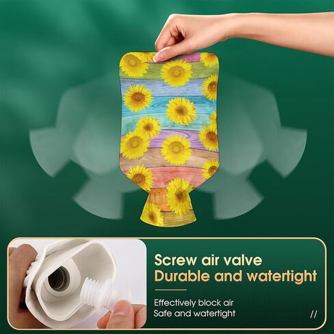 زجاجات مياه ساخنة من Docsckus مع غطاء، كيس ماء ساخن مضغوط ساخن وبارد لتخفيف الألم، تدفئة أقدام اليد، قطة لطيفة in Kuwait