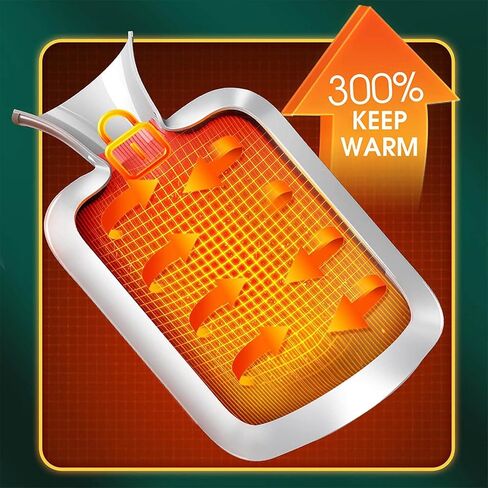 زجاجات مياه ساخنة من Docsckus مع غطاء، كيس ماء ساخن مضغوط ساخن وبارد لتخفيف الألم، تدفئة أقدام اليد، قطة لطيفة in Kuwait