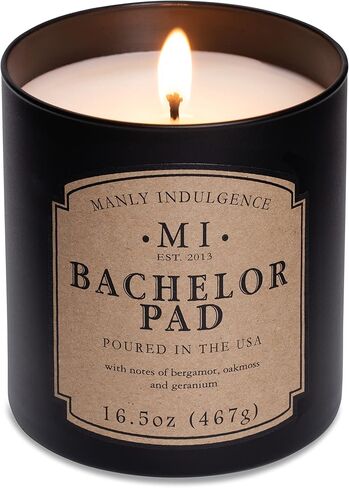 الشموع المعطرة Manly Indulgence للرجال | Last Call - طحلب البلوط ونجيل الهند والمسك | عطر ذكوري قوي، شموع طويلة الأمد للمنزل | شمع مزيج الصويا | 16.5 أونصة - حرق يصل إلى 60 ساعة | صنع في الولايات المتحدة الأمريكية in Kuwait