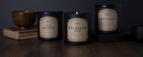 الشموع المعطرة Manly Indulgence للرجال | Last Call - طحلب البلوط ونجيل الهند والمسك | عطر ذكوري قوي، شموع طويلة الأمد للمنزل | شمع مزيج الصويا | 16.5 أونصة - حرق يصل إلى 60 ساعة | صنع في الولايات المتحدة الأمريكية in Kuwait