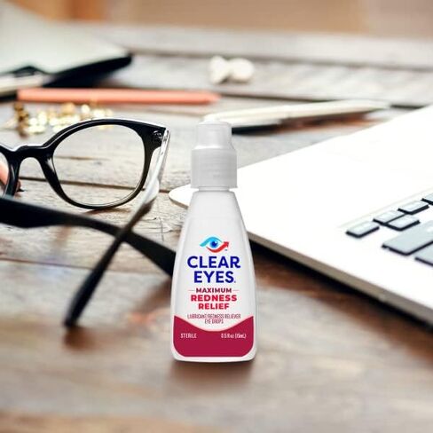 Clear Eyes Maximum Strength Redness Relief Eye Drops, 2 Count in Kuwait