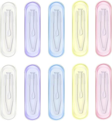 زي اس اس ايلك 10 قطع من ادوات ازالة العدسات اللاصقة، ملاقط ازالة العدسات اللاصقة ومجموعة ادخال مع طرف ناعم، اداة ازالة العدسات اللاصقة وادخال العدسات اللاصقة مع شنطة سفر in Kuwait