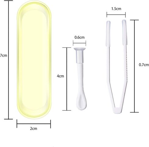 زي اس اس ايلك 10 قطع من ادوات ازالة العدسات اللاصقة، ملاقط ازالة العدسات اللاصقة ومجموعة ادخال مع طرف ناعم، اداة ازالة العدسات اللاصقة وادخال العدسات اللاصقة مع شنطة سفر in Kuwait