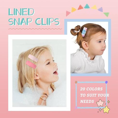 inSowni 40 قطعة 20 لونًا في أزواج من القماش المخطط بطبعة زهور الفهد الصلبة ملفوفة بشكل مستطيل غير قابل للانزلاق ومشابك شعر ومشابك للشعر للأطفال والبنات والأطفال والمراهقين in Kuwait