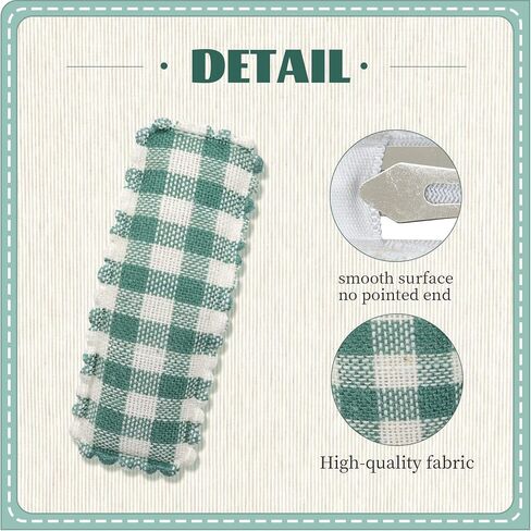 inSowni 40 قطعة 20 لونًا في أزواج من القماش المخطط بطبعة زهور الفهد الصلبة ملفوفة بشكل مستطيل غير قابل للانزلاق ومشابك شعر ومشابك للشعر للأطفال والبنات والأطفال والمراهقين in Kuwait