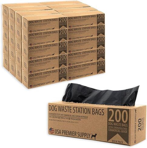 Dog Poop Bags Bulk - Dog Waste Station Bags Refills (40 Boxed Rolls, 8000 Bags) - Best Value, #1 Premium Doggie Poop Bags - 100% Leak-Proof, Strong & Thick, Guaranteed to Fit Any Commercial Dispenser in Saudi Arabia