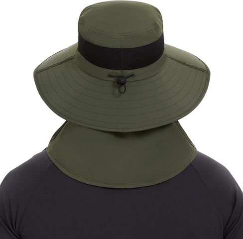 BASSDASH UPF 50+ Breathable Sun Hat with Removable Face Cover and Neck Flap Wide Brim Bucket Hat for Fishing Hiking Men Women in Saudi Arabia