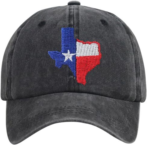 قبعات علم تكساس للرجال والنساء، هدايا وتذكارات تكساس، قبعة بيسبول مطرزة قابلة للتعديل in Kuwait