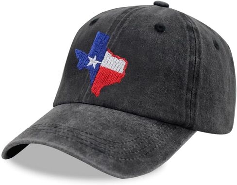 قبعات علم تكساس للرجال والنساء، هدايا وتذكارات تكساس، قبعة بيسبول مطرزة قابلة للتعديل in Kuwait