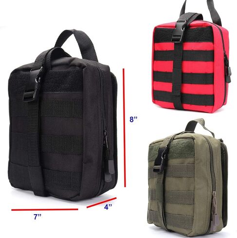 حقيبة ATURQBRIS التكتيكية، حقيبة أدوات الإسعافات الأولية، حقيبة IFAK من الدرجة العسكرية للوصول السريع، مثالية للأنشطة المنزلية والخارجية (حقيبة فقط) in Kuwait