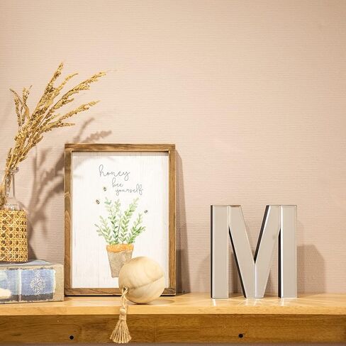 COLLECTIVE HOME - 7-inch Tall Mirrored Glass and Wood Decorative Letter, Home-Bedroom-Office Wall Décor. Perfect Fun Gift to Encourage Girls, Young Ladies & Teens. (&) in Saudi Arabia