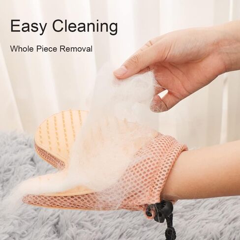 LamChyar Pet Brushes Gloves, Cat Grooming Gloves, 2 in 1 Pet Hair Remover Glove for Cat or Dog(3 Pcs, 3 Color) in Kuwait
