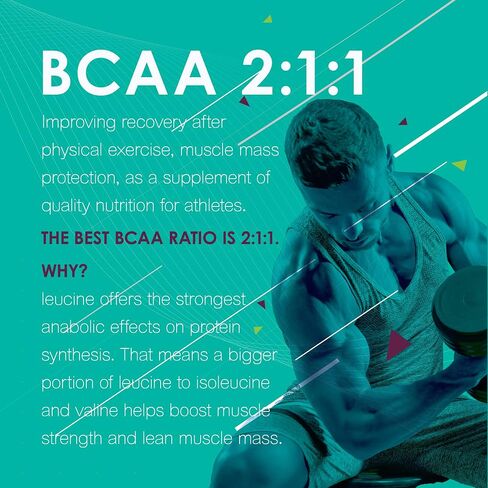 AlementzDepot BCAA 2:1:1 (الأحماض الأمينية المتفرعة السلسلة) (500 جرام - 1.1 رطل) - مسحوق BCAA بدون نكهة - مسحوق الأحماض الأمينية - BCAA قبل التمرين - مكملات بناء العضلات in Kuwait