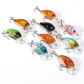 VBESTLIFE Fishing Lures Kit Spoon nerbaits Swimbait Crankbaits Minnow Variety Kit ner Salmon Spoons Walleye Assorted Metal Hard Lures in Kuwait