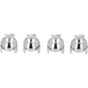 Automatic Candle Extinguisher, 4Pcs Fire Extinguishing Candle Snuffer, Wick Flame Extinguisher to Safely Extinguish Candle Flames, Candle Snuffers Accessory Tools for Candle Lovers (Silver)