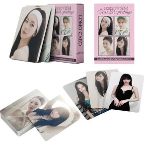 FOURBOM 55Pcs AESPA Photocard aespa abulm cards AESPA 2024 Season's Greetings AESPA LOMO Cards KPOP Aespa Photocard Gift for Fans Daughter Aespa Album Cards Aespa Merch in Saudi Arabia