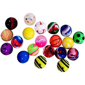 Chwang 20PCS 25mm Bouncy Balls Assorted Rubber Balls,Party Bag Filler,High Bouncing Balls for Kids (20pcs / 25mm) in Kuwait