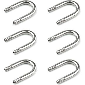 هامينلير 6 قطع من انبوب ستانلس ستيل على شكل حرف U موصل ثاني اكسيد الكربون لحوض السمك وانابيب الاكسجين in Kuwait