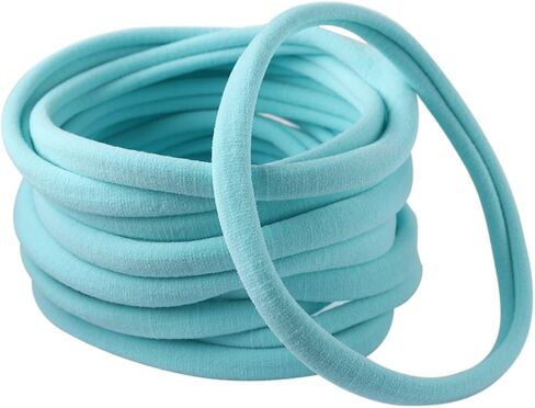 XIMA 40 Pack Nylon Headband,Newborn DIY Headband Soft Elastic Hairbands for Baby Girls Infant Toddlers Kids(Tan-40pcs) in Saudi Arabia