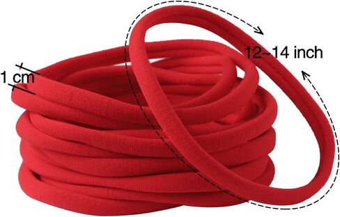 XIMA 40 Pack Nylon Headband,Newborn DIY Headband Soft Elastic Hairbands for Baby Girls Infant Toddlers Kids(Tan-40pcs) in Saudi Arabia