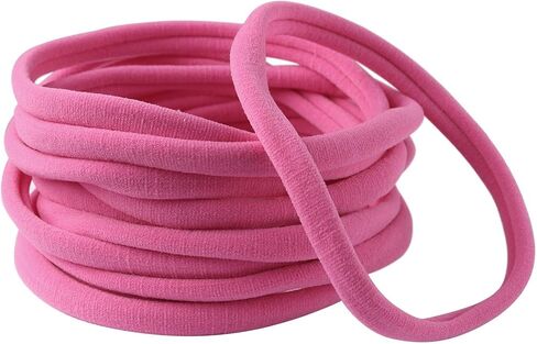 XIMA 40 Pack Nylon Headband,Newborn DIY Headband Soft Elastic Hairbands for Baby Girls Infant Toddlers Kids(Tan-40pcs) in Saudi Arabia
