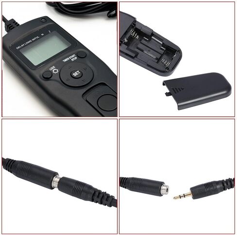 BOWONG Shutter Release Cable Remote Control for Nikon D850, D3, D4, D40s, D5, D800, D800E, D810, D810A, D700, D500 Camera in Kuwait