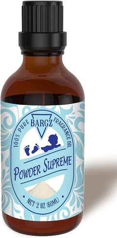 Bargz 2oz Powder Supreme Fragrance Perfume Oil Baby Scented [Soft Sweet Long-Lasting Scent], Baby Fresh Cologne for Men and Women in Kuwait